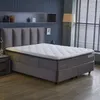BIRDY  Bett Grau Boxspringbett mit Matratze 160x200 Produktbild-Vorschau 9