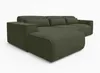 AX LIVING Canapé d'angle convertible Ruyam Vert G Voir les images du produit 4