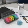 WELLGRO runde Tablettenbox für 7 Tage - Pillendose bunt 2 Produktbild-Vorschau 5