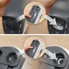 Close-up shots demonstrating how to insert and remove a component from a Bosch ErgoMixx hand mixer. Produktbild-Vorschau