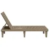 vidaXL Sonnenliege Hellbraun 155x58x83 cm Polypropylen - Produktbild-Vorschau 5