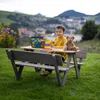 Kondela Dřevěný dětský zahradní set Abalo - šedá/přírodní Náhled obrázku produktu 5