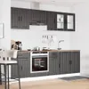 vidaXL 8-tlg. Küchenschrank-Set Kalmar Schwarz Produktbild-Vorschau 3