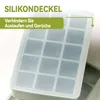 Eiswürfelform, Silikon Eiswürfelform mit Deckel, 15 Fach Produktbild-Vorschau 2