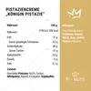 A product information graphic for pistachio cream, showing nutritional information and ingredients. Produktbild-Vorschau