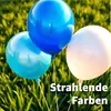 50x balony Ø 35 cm mix biało-niebieskie jako dekoracja na Podgląd zdjęcia produktu 4