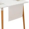 UnboxG Tischläufer Weiß 30x120 cm, Leinenoptik, Produktbild-Vorschau 1