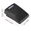 A black electronic foot pedal with dimensions indicated by red lines and text. Náhľad obrázku produktu