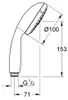 Grohe Tempesta 100 Handbrause 3 Strahlarten Produktbild-Vorschau 4