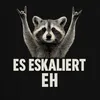 Es eskaliert eh Waschbär Rocker Party Humor Vintage Retro Produktbild-Vorschau 3
