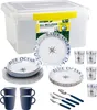 BRUNNER Camping Geschirr Set 4 Personen | Anti-Slip | All Produktbild-Vorschau 1