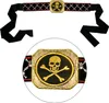A close-up view of a pirate belt buckle and a section of the belt. Anteprima dell’immagine prodotto
