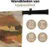 MuchoWow® Wandteppich Wandbehang Farbe - Gold - Rot 120x180 Produktbild-Vorschau 3