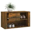 vidaXL Schuhschrank Räuchereiche 80x35x45 cm Holzwerkstoff Produktbild-Vorschau 4