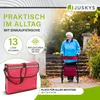 Juskys Rollator Vital faltbar, leicht, höhenverstellbar - Produktbild-Vorschau 6