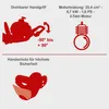 Spalinowe nożyce do żywopłotu Scheppach HTH250/240P | 700 W Podgląd zdjęcia produktu 15