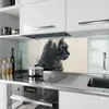 Küchenrückwand Spritzschutz Glas mit Motiv Waldkatze 40 x Produktbild-Vorschau 2