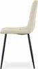 Sedia KARA - velluto beige / gambe nere x 3 Anteprima dell’immagine prodotto 5