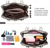 Damen Handtaschen Schwarz groß taschen Leder moderne damen Produktbild-Vorschau 3