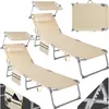 tectake® Sada 2 slunečních lehátek Chloé s 4 polohami a Náhled obrázku produktu 2