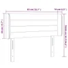Kopfteil mit Ohren Dunkelgrau 83x16x78/88 cm Samt Produktbild-Vorschau 9