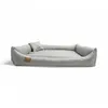 A light gray dog bed is shown against a white background. Anteprima dell’immagine prodotto