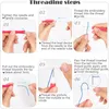 A step-by-step guide on how to thread a punch needle. Produktbild-Vorschau