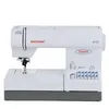 A white sewing machine with a gray base is shown against a white background. Produktbild-Vorschau