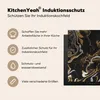 KitchenYeah© Herdabdeckplatte Marmor - Silber - Gold - Produktbild-Vorschau 6