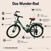 oToMUNICH Plus Olive Green 28 Zoll Fahrrad, Shimano 7-Gang, Produktbild-Vorschau 2