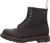 A side view of a brown leather boot. Voir les images du produit