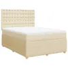 Möbel Boxspringbett mit Matratze Creme 140x200 cm Stoff - Produktbild-Vorschau 2