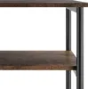 Table d’appoint Memphis 34x30x59cm - Bois foncé industriel, Voir les images du produit 8