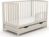 Baby-Delux Babybett Kinderbett Gitterbett Milo Taupe 60x120 Produktbild-Vorschau 2