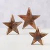 3tlg Set Deko-Aufsteller Stern Clozzy aus Holz 10-18cm Produktbild-Vorschau 2