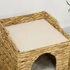 Casetta per gatti in rattan PawHut, cuccia per gatti con Anteprima dell’immagine prodotto 9