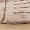 Volero - Hochflor Teppich Rund - Carvy Curves Taupe - Ø 100 Produktbild-Vorschau 8