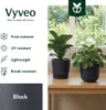 Vyveo - Pot de fleurs Soren - Lot de 2 - Noir - 13 x 12 Voir les images du produit 2