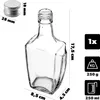 KADAX Glasflasche für Tinktur 250ml mit Silberverschluss Produktbild-Vorschau 2