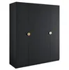AX LIVING Schwarz Kleiderschrank Brunelli 179 cm 4-türig Produktbild-Vorschau 1