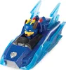 A toy vehicle with a dog character inside, against a white background. Produktbild-Vorschau