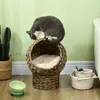 PawHut Rattan Katzenkorb Katzenhöhle Katzenhütte Katzenbett Produktbild-Vorschau 7