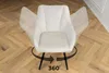 riess-ambiente Drehbarer Retro Stuhl AVIGNON beige Chenille Produktbild-Vorschau 6