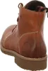 A close-up, rear view of a brown leather boot. Produktbild-Vorschau