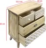 Scaffale Rebecca Mobili con 4 cassetti in legno, bianco e Anteprima dell’immagine prodotto 4