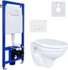 Wand Hänge WC Komplettset Vorwandelement Schallschutz WC Produktbild-Vorschau 1