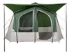vidaXL Tenda da campeggio 5 persone Verde Impermeabile Anteprima dell’immagine prodotto 4