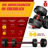 RE:SPORT® Set di manubri da 15 kg Set di manubri Piatti di Anteprima dell’immagine prodotto 4