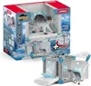 The image shows the packaging of a Schleich Eldrador Creatures BattleCave Eisratte toy set, with the toy itself partially visible inside the packaging and also displayed outside of it. Voir les images du produit