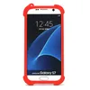 A red protective case is shown on a white background, encasing a Samsung Galaxy S7 smartphone. Produktbild-Vorschau